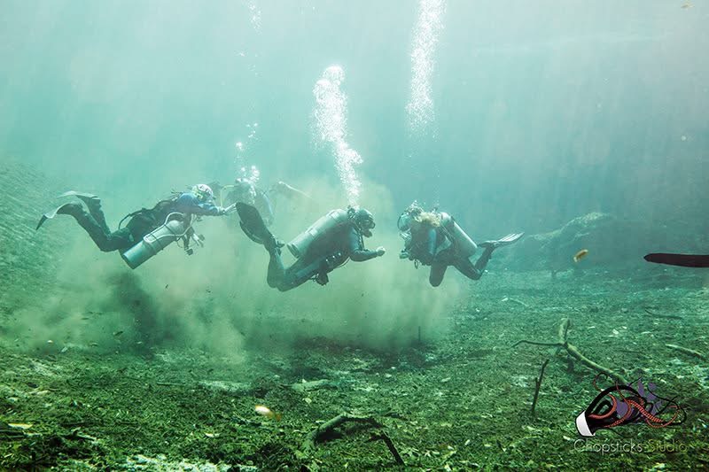 Three Cave Divers